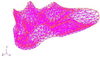 Schematic shows a meshed FEA model of the prototype. 
